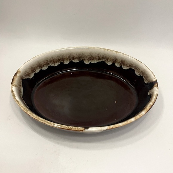 Pfaltzgraff Gourmet Brown Drip Glaze Stoneware Oval Casserole Dish #241 10" Long - Picture 2 of 10